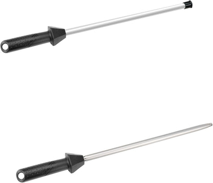 109R & 110R 17.5-Inch/Rod L. 12-Inch Ceramic Honing Rod and Diamond Sharpening Rod