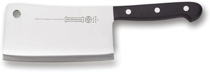 5100 Series Meat Cleaver, Carbon Stainless Steel Meat Cleaver with Full Tang, Razor Sharp Edge, with Polyacetal Handle, Black Series