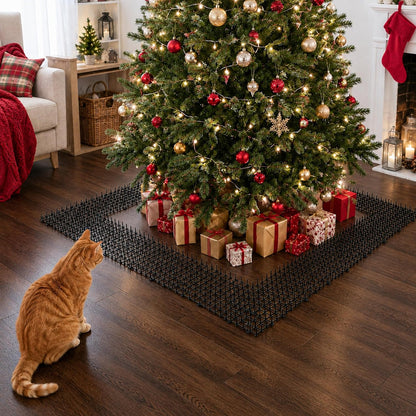 6.5ft Cat Scat Mat with Soft Spikes, Humane Indoor/Outdoor Cat Deterrent Mat for Garden, Countertops & Furniture, 78" x 11" Plastic Repellent Strip
