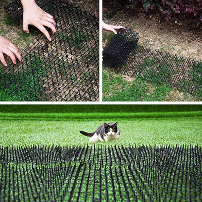 6.5ft Cat Scat Mat with Soft Spikes, Humane Indoor/Outdoor Cat Deterrent Mat for Garden, Countertops & Furniture, 78" x 11" Plastic Repellent Strip