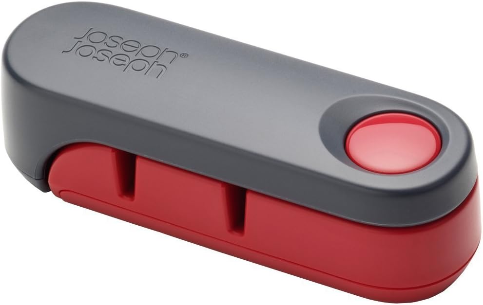 Compact 2-Stage Knife Sharpener and Honer Rota, Red