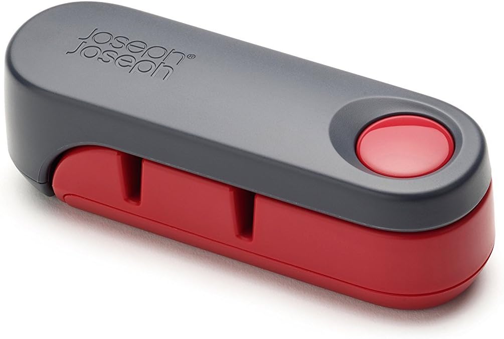 Compact 2-Stage Knife Sharpener and Honer Rota, Red