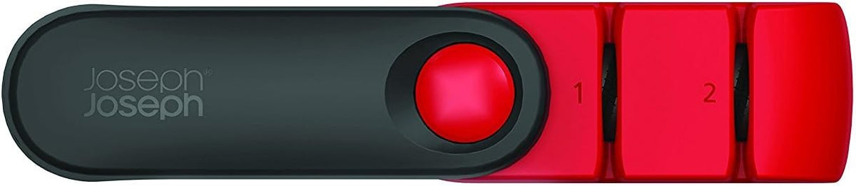 Compact 2-Stage Knife Sharpener and Honer Rota, Red