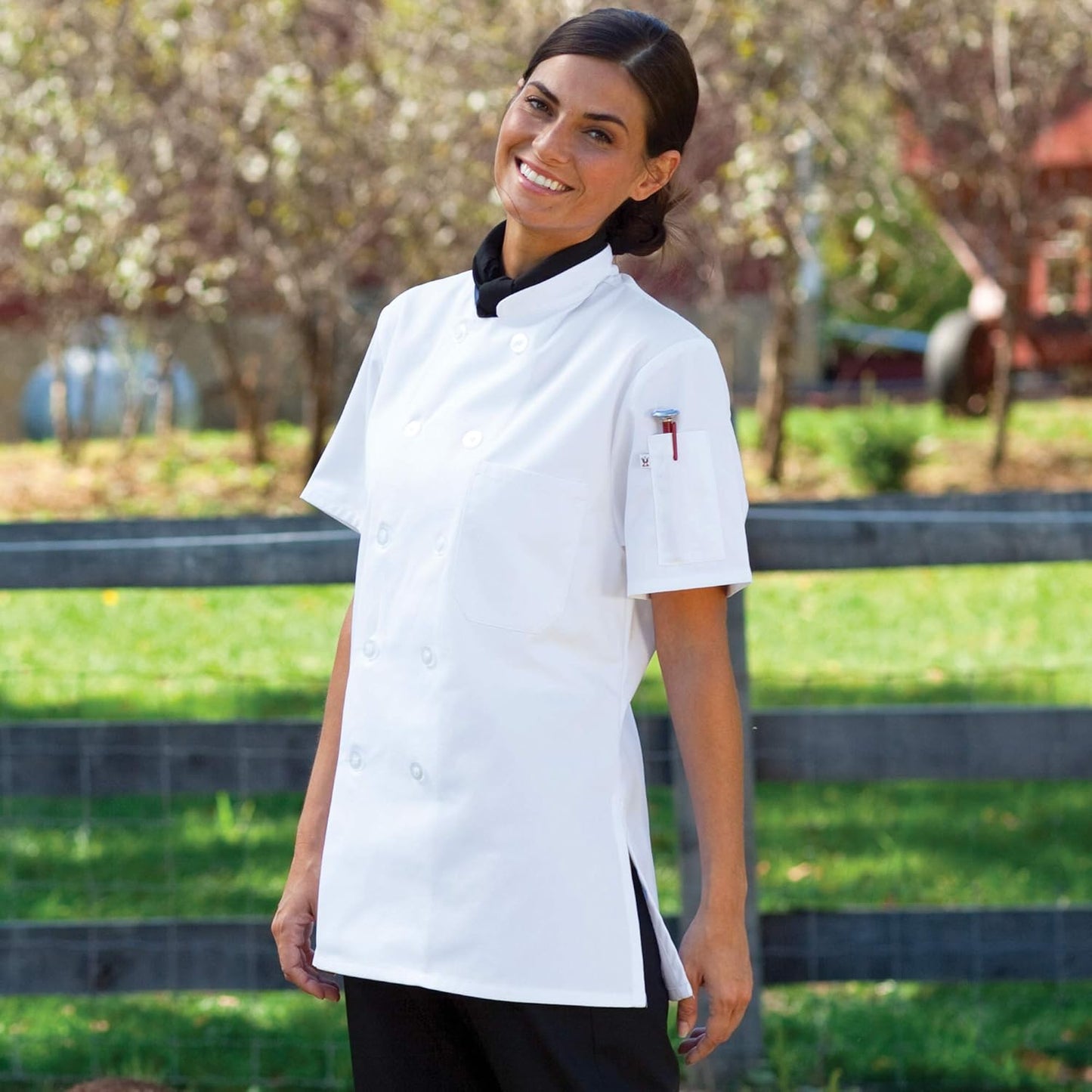 Tahoe Short Sleeve Chef Coat Jackets for Women