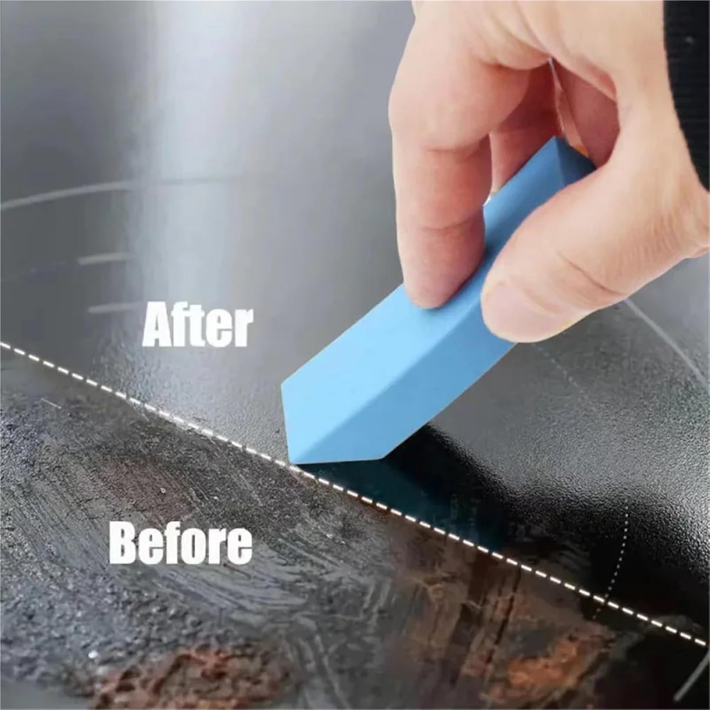 Rust Eraser 6 Pcs Limescale & Rust Remover Eraser for Kitchen Faucet and Toilet