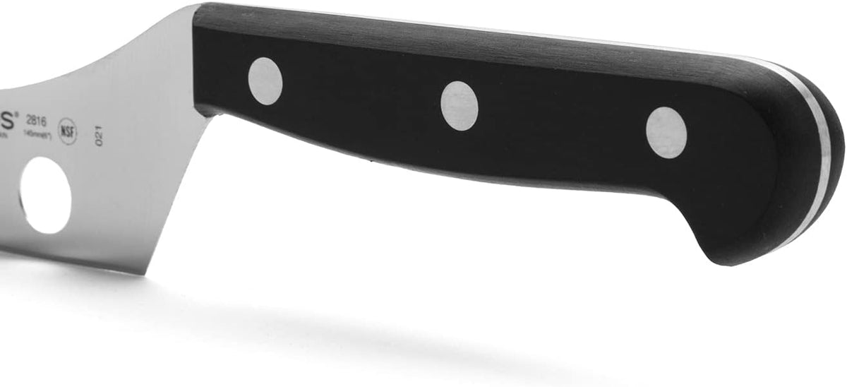Salmon Knife/Fish Knife 11 Inch Nitrum Stainless Steel and 290 mm blade. Ergonomic Polyoxymethylene POM Handle. Series Universal. Long, sturdy blade and serrated edge. Easily cuts. Color Black
