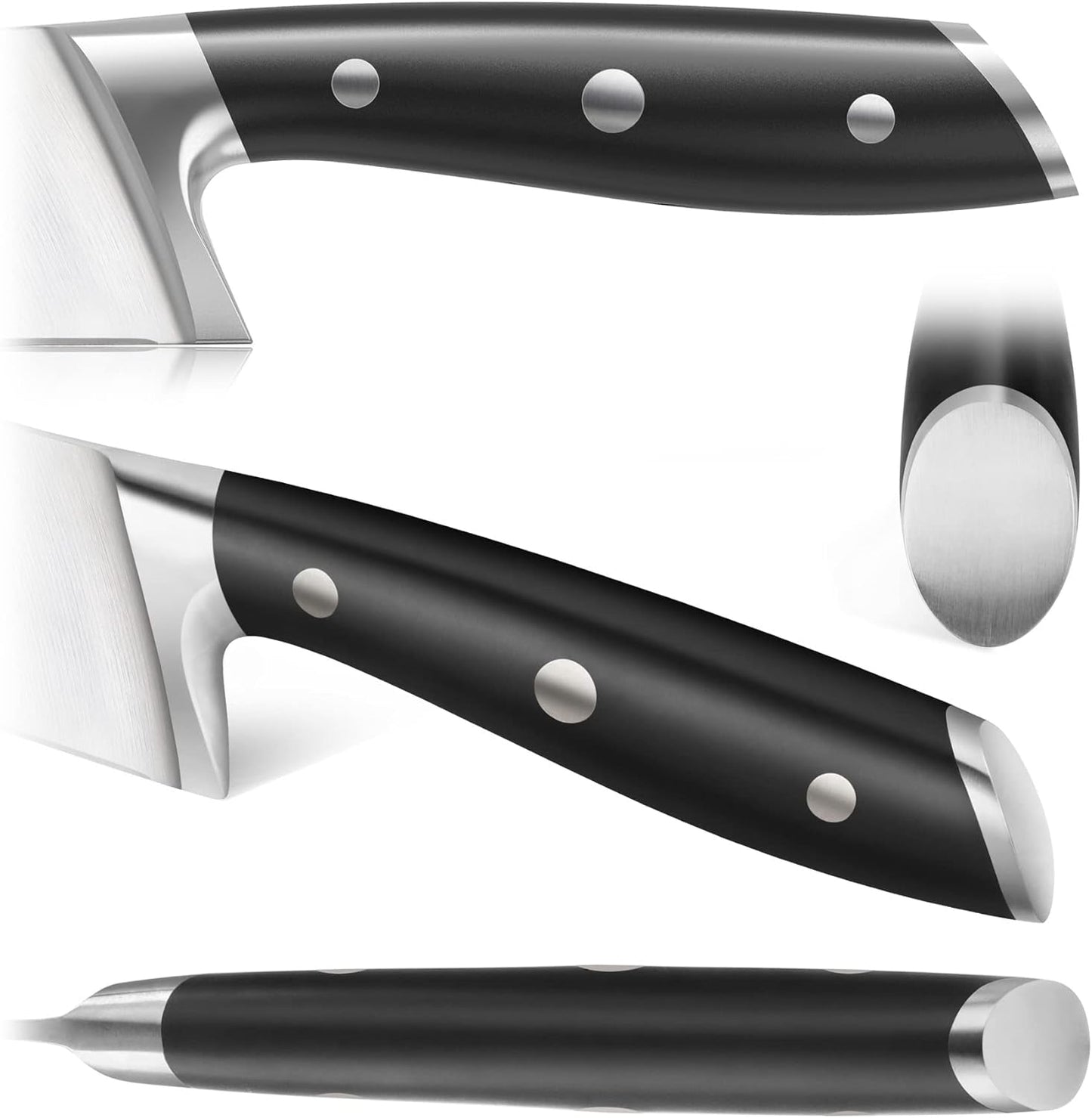 Cangshan ALPS Series 502810 German Steel Forged 15-Piece In-Drawer Knife Set with Bamboo Tray, (Black)
