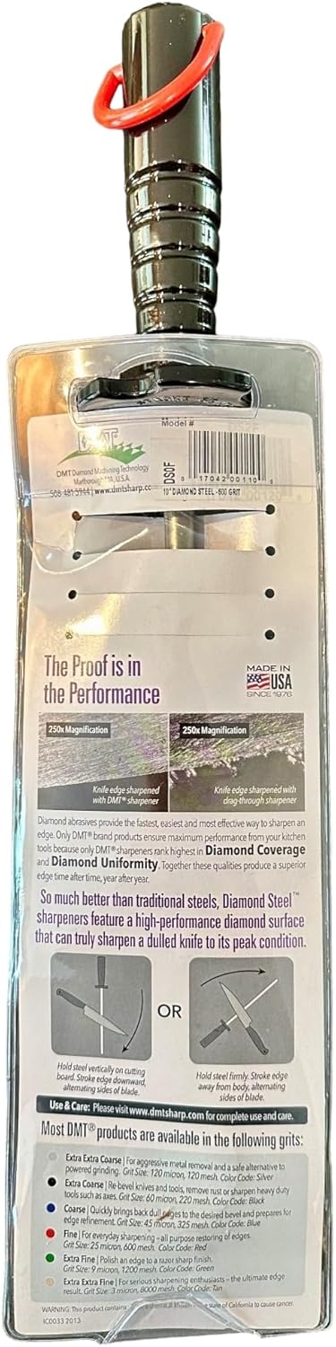 Diamond Machining Technology (DMT) 10-in. Diamond Steel, Fine Grit Sharpener (DS0F)