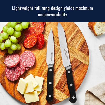 Solution Self Sharpening Knife Set German Engineered, Black
