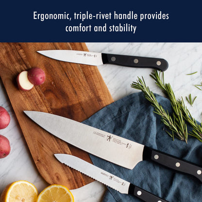 Solution Self Sharpening Knife Set German Engineered, Black