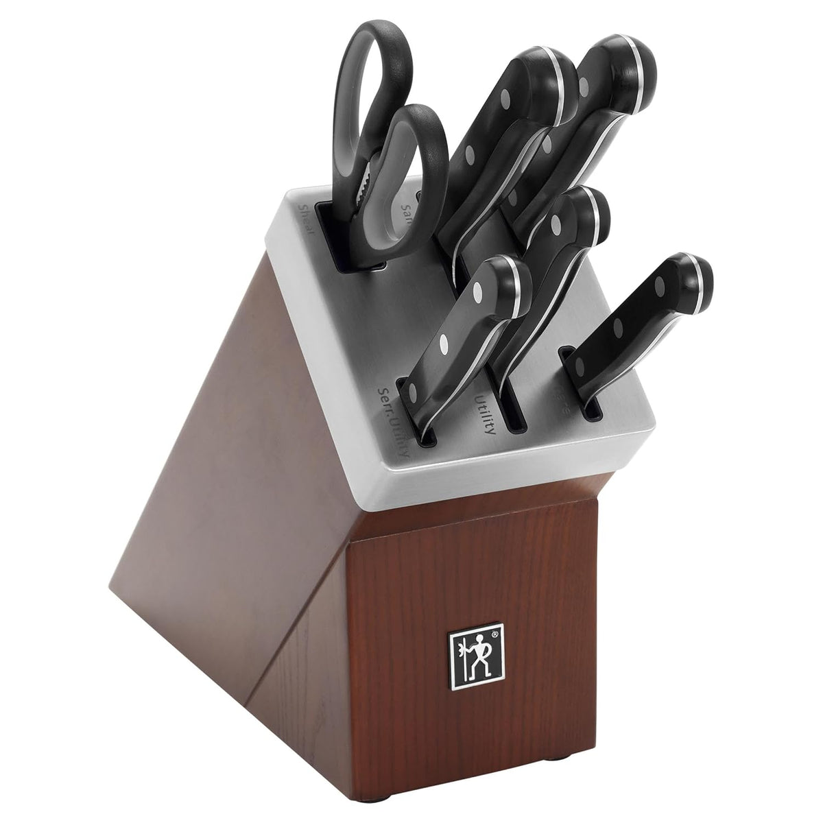 Solution Self Sharpening Knife Set German Engineered, Black