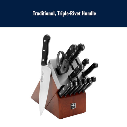 Solution Self Sharpening Knife Set German Engineered, Black
