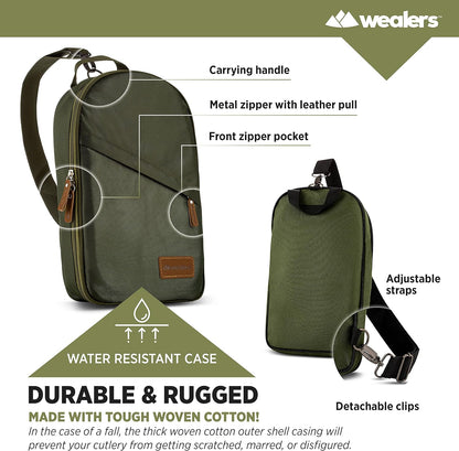 Camp Kitchen Cooking Utensil Set Travel Organizer Grill Accessories Portable Compact Gear for Backpacking BBQ Camping Hiking Travel Cookware Kit Water Resistant Case
