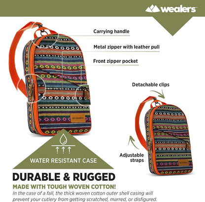 Camp Kitchen Cooking Utensil Set Travel Organizer Grill Accessories Portable Compact Gear for Backpacking BBQ Camping Hiking Travel Cookware Kit Water Resistant Case