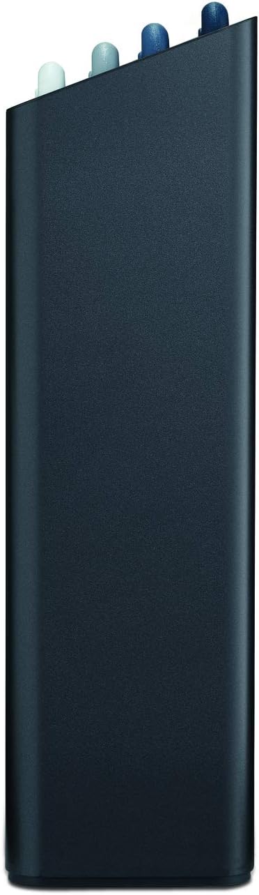 Folio 4-Piece Colour coded Cutting Board Set, Slimline case for organized Kitchen storage, Graphite