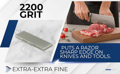 Ultra Sharp Diamond Sharpening Stone - 2200 Grit - 8 x 3