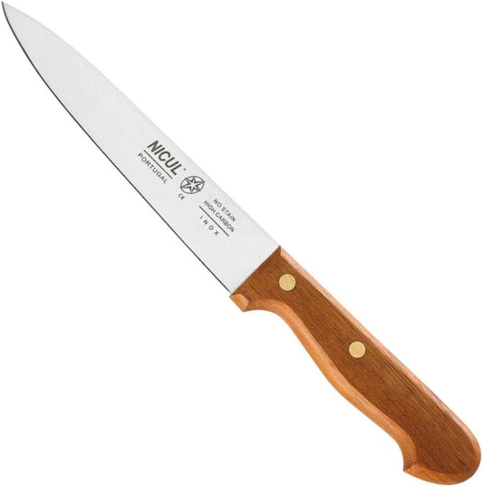 Portuguese Paring and Utility Knife, High Carbon Stainless Steel Professional Kitchen Knife with Ergonomic Jatoba Wood Handle, Matte Polished Blade, Made in Portugal (3.5" blade — 7.75" overall)