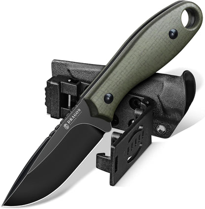 Fixed Blade Knife - Full Tang Handle Black