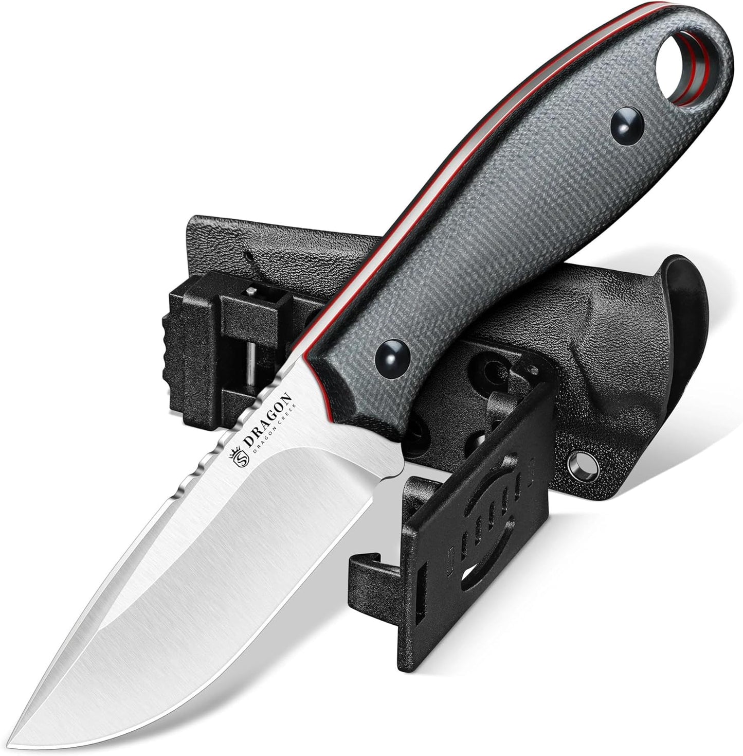 Fixed Blade Knife - Full Tang Handle Black