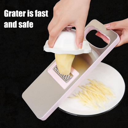 Food Safety Holder for Mandolin Slicer or Grater,Food Slicer Cutter Finger Guard for Mandoline Slicer Grater Cutting, Finger Anti-Cut Protectors for Vegetable Graters, Peelers and Slicers (Blue)
