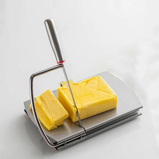 Home Cheese Slicer Butter Stainless Steel Cutter Ham Divider Cheese Dicer (Cutting knife)