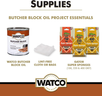 Butcher Block Clear Oil & Finish