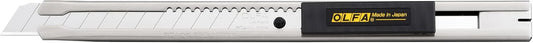 9mm Stainless Steel Utility Knife (SVR-2) - Retractable, Ratchet Lock | 9mm Slim stainless steel auto-lock snap off knife with micro adjustments - Precision Cutting - Professional and Industrial