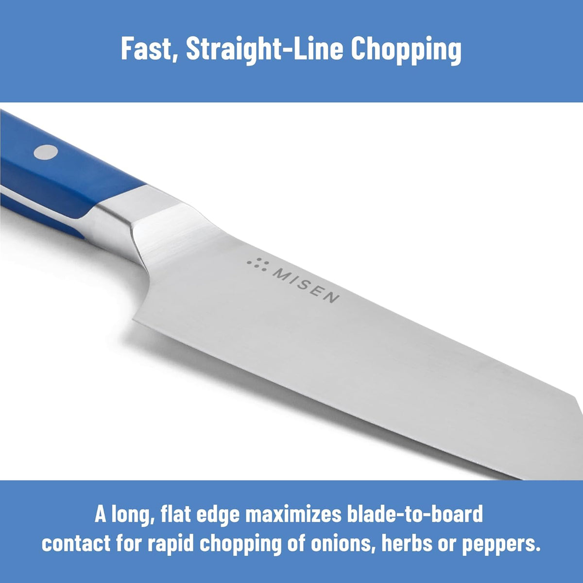 6-Inch Bunka Knife – AICHI ACUTO440 High-Carbon Stainless Steel, Rust-Proof Kitchen Utility with Triangular Tip, Ergonomic Handle - Versatile for Veggies, Meat and More - Blue