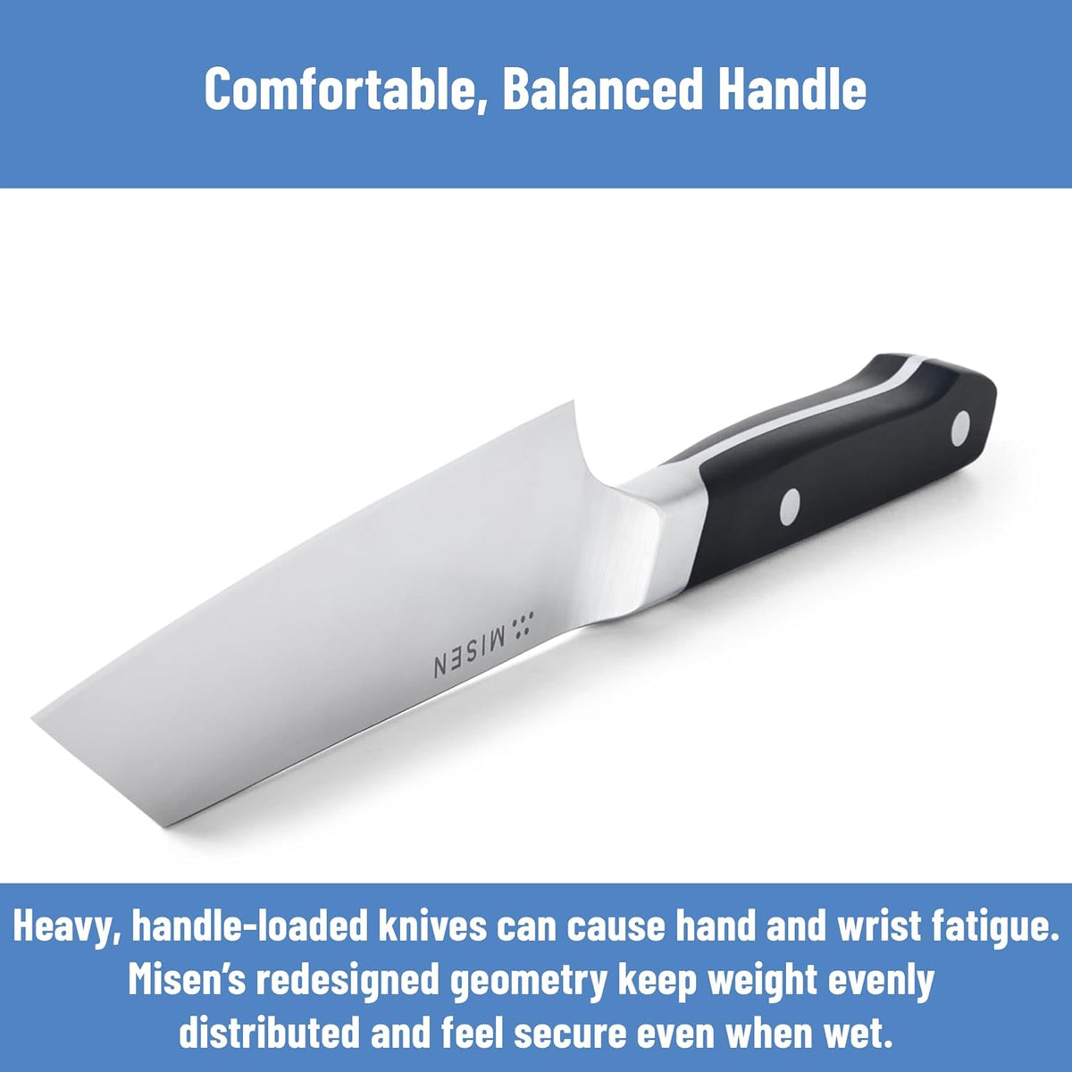 6-Inch Bunka Knife – AICHI ACUTO440 High-Carbon Stainless Steel, Rust-Proof Kitchen Utility with Triangular Tip, Ergonomic Handle - Versatile for Veggies, Meat and More - Blue