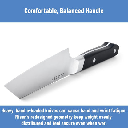 6-Inch Bunka Knife – AICHI ACUTO440 High-Carbon Stainless Steel, Rust-Proof Kitchen Utility with Triangular Tip, Ergonomic Handle - Versatile for Veggies, Meat and More - Blue