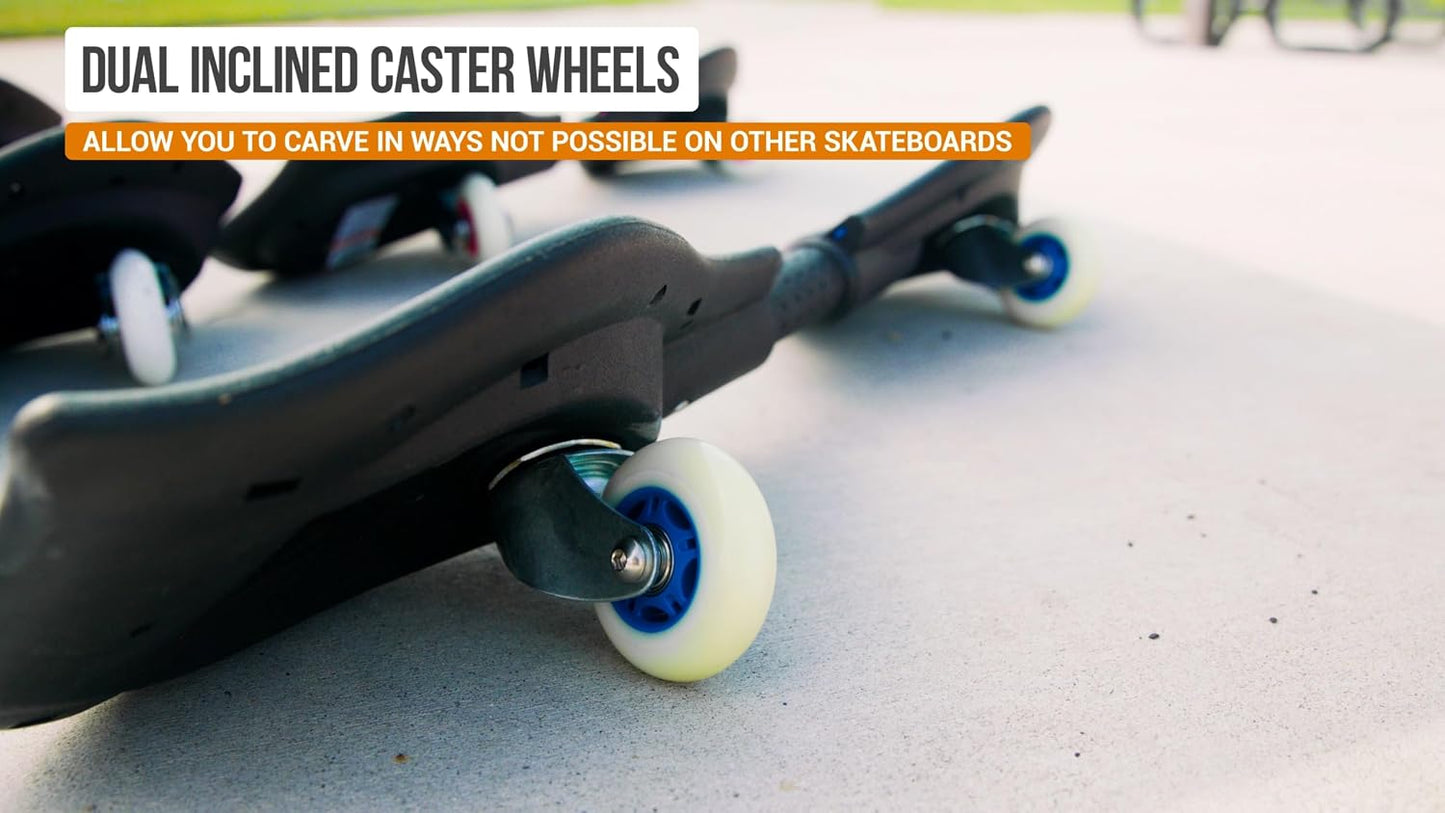 RipStik Caster Board Classic Collection, 2 Wheel Skateboard with 360-degree Casters, for Kids,Teens and Adults