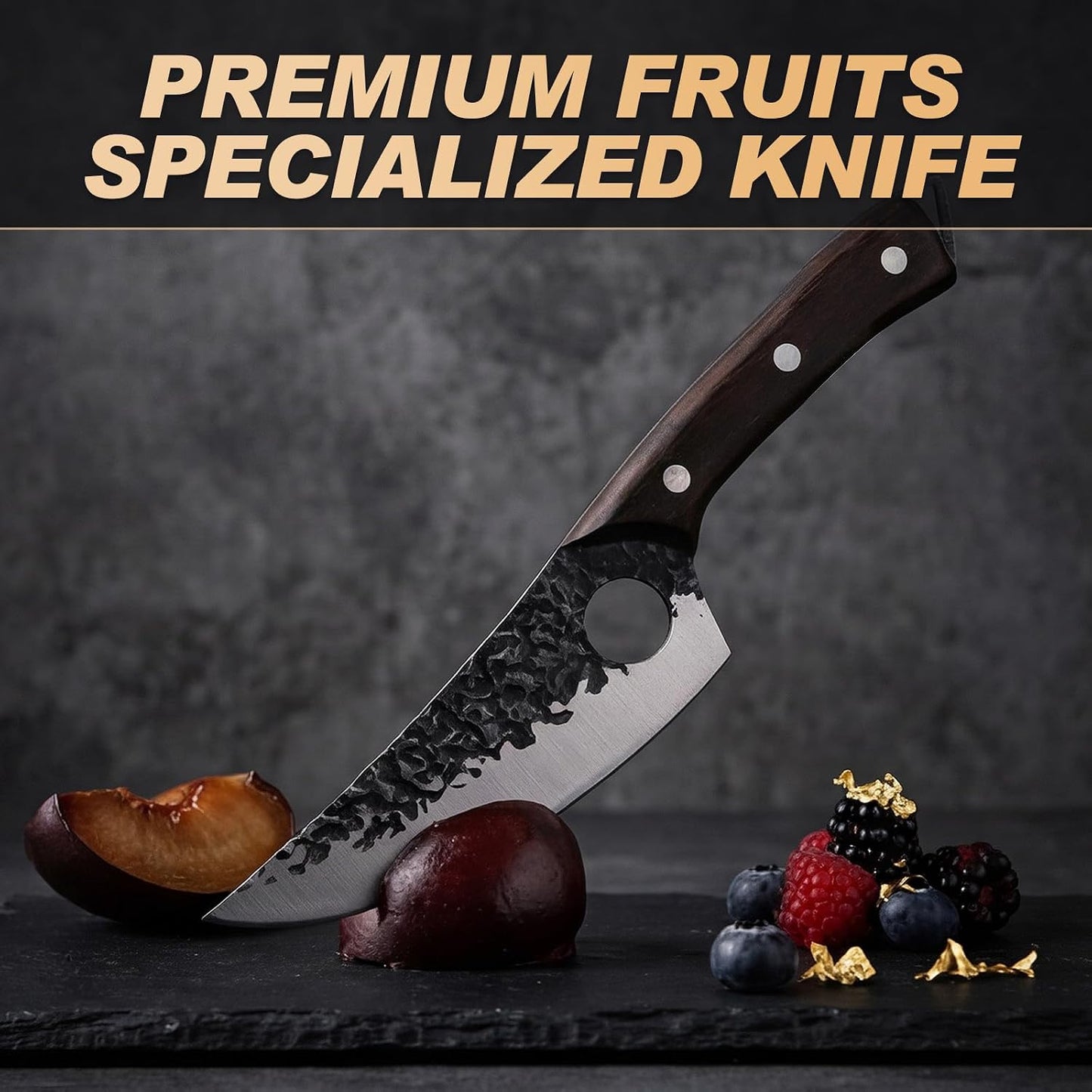 Butcher Knife, Hand Forged Serbian Chef Knife & Meat Cleaver & Viking Knife, Food Cutting Kitchen Knife for Home, Outdoor Cooking, Camping BBQ Gift for Men