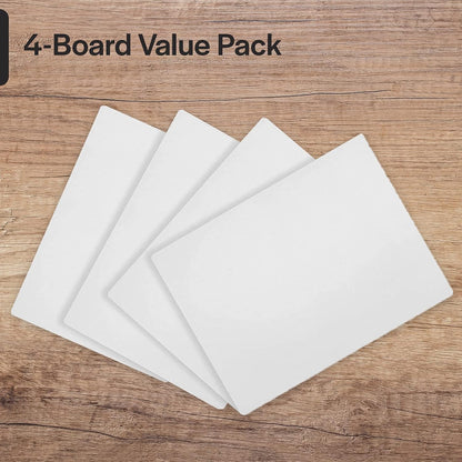 Professional Cutting Board Mats 24 x 18 Inch - 4 Pack, Extra Large White Color, Flexible Plastic made from Heavy Duty HDPE (1/16" Thick)