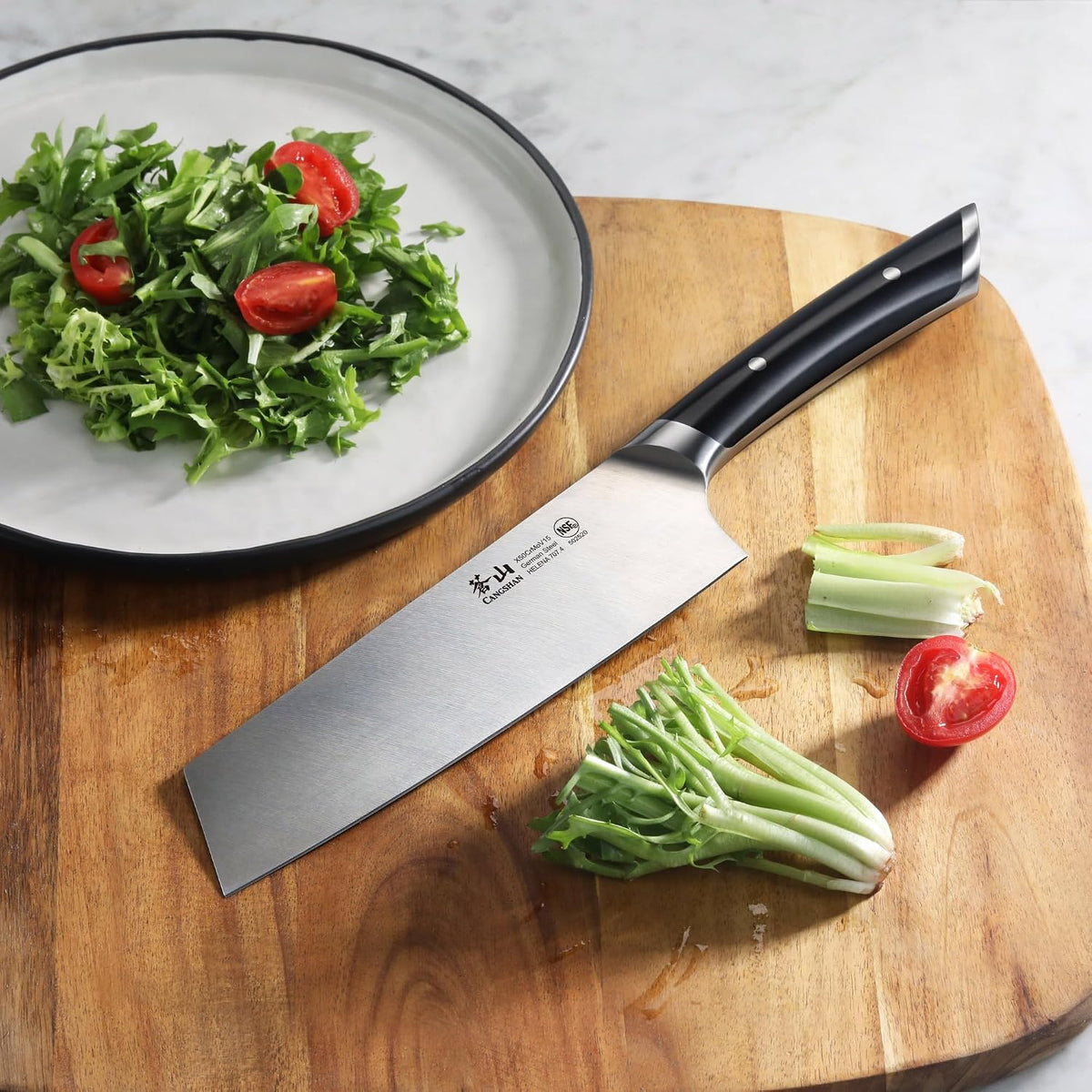 Cangshan HELENA Series 7-Inch Nakiri Knife, Forged German Steel, 502520