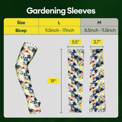 Gardening Sleeves Anti-Slip UV Protection Arm Sleeves Cooling Thorn Proof for Gardening Farming Outdoors
