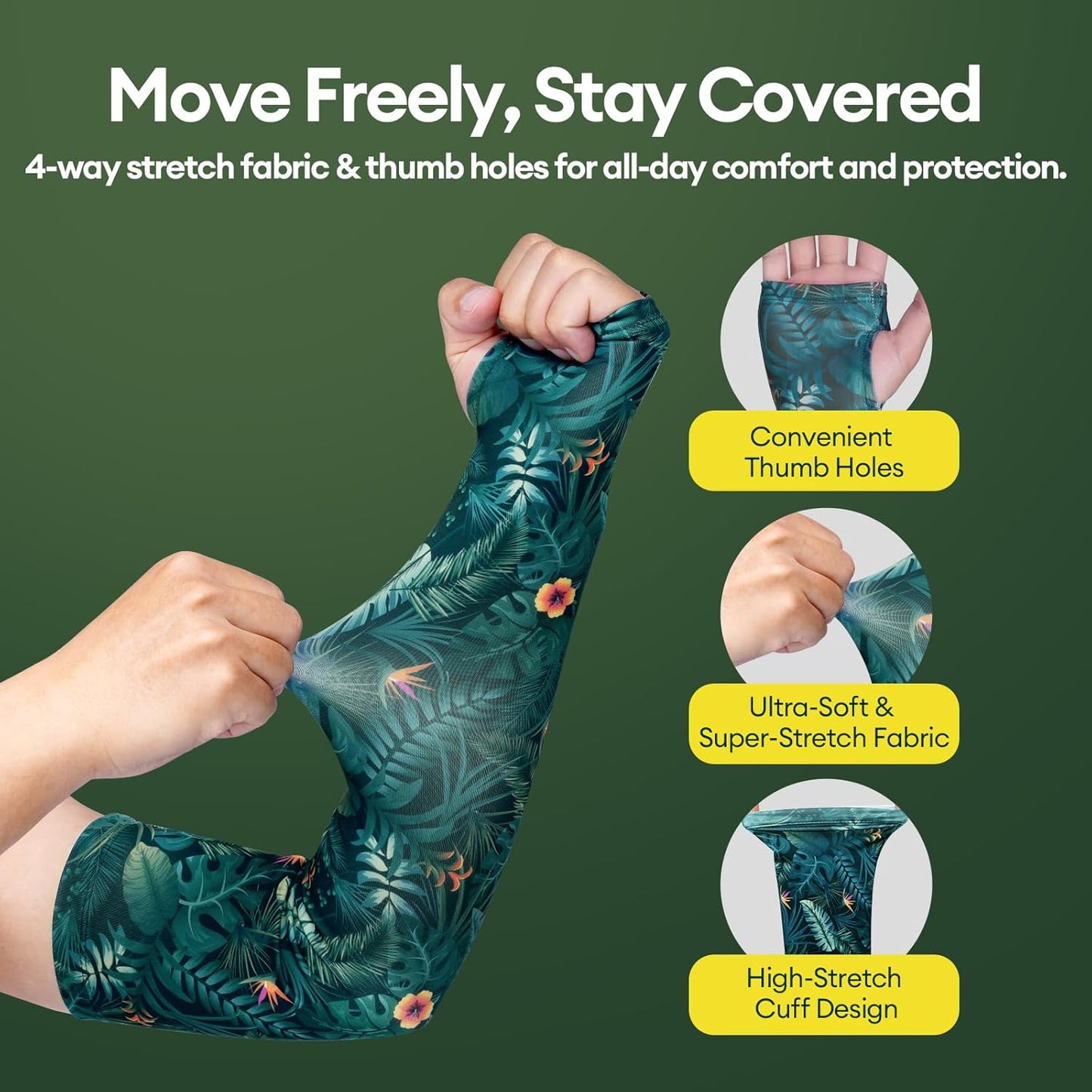 Gardening Sleeves Anti-Slip UV Protection Arm Sleeves Cooling Thorn Proof for Gardening Farming Outdoors