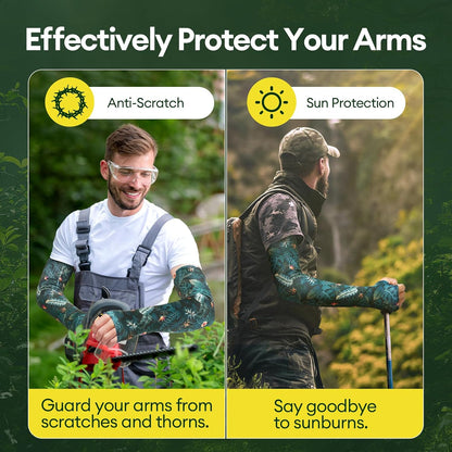 Gardening Sleeves Anti-Slip UV Protection Arm Sleeves Cooling Thorn Proof for Gardening Farming Outdoors