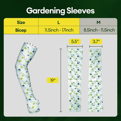 Gardening Sleeves Anti-Slip UV Protection Arm Sleeves Cooling Thorn Proof for Gardening Farming Outdoors