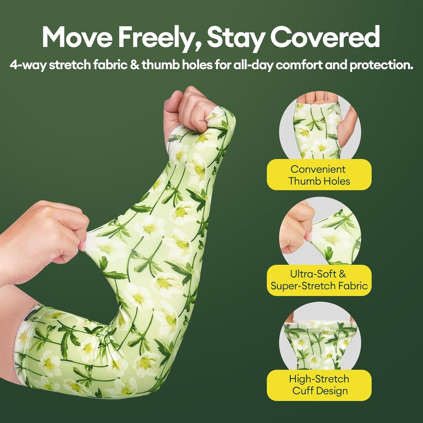 Gardening Sleeves Anti-Slip UV Protection Arm Sleeves Cooling Thorn Proof for Gardening Farming Outdoors