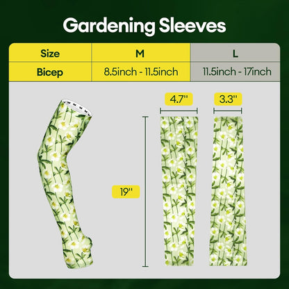 Gardening Sleeves Anti-Slip UV Protection Arm Sleeves Cooling Thorn Proof for Gardening Farming Outdoors