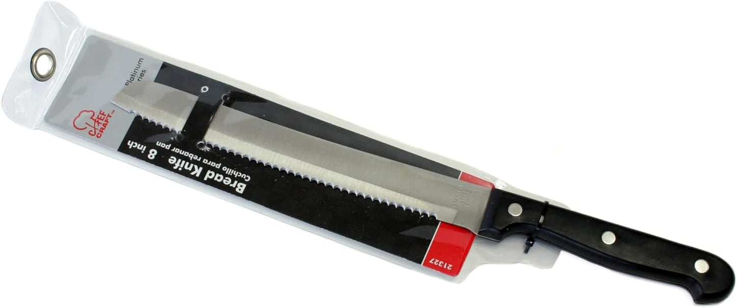 Select Carving Knife, 8 inch blade 14 inches in length, Stainless Steel/Black