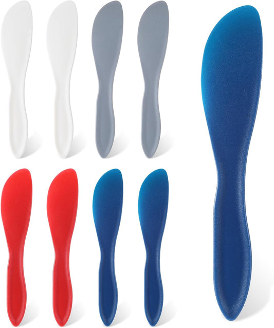 8PCs Plastic Butter Spreader, Multi Purpose Plastic Butter Spreader Knives, Kitchen Frosting Knives for Soft Cheese Butter Cream Icing, Sandwich Spreader Knife for Charcuterie Board