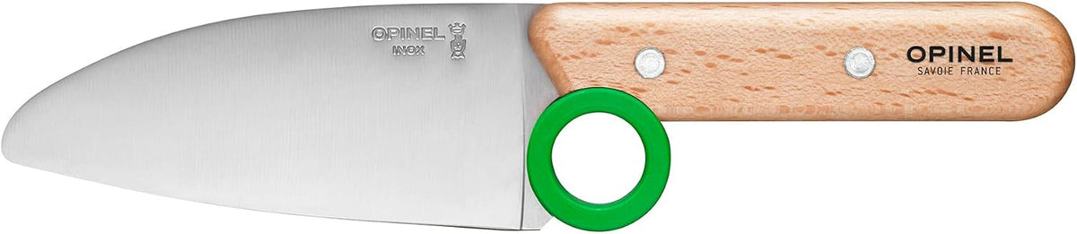 Le Petit Chef Complete 3 Piece Kitchen Set, Chef Knife with Rounded Tip, Fingers Guard, Peeler, For Children and Teaching Food Prep and Kitchen Safety, Made in France
