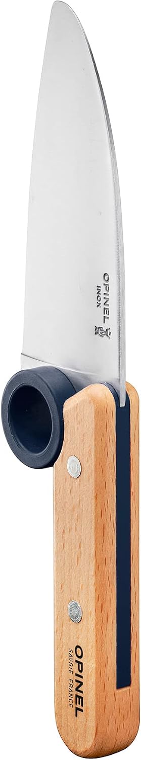 Le Petit Chef Complete 3 Piece Kitchen Set, Chef Knife with Rounded Tip, Fingers Guard, Peeler, For Children and Teaching Food Prep and Kitchen Safety, Made in France