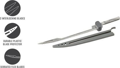 Smith’s 51263-8” Replacement Flex Fillet Blade - Electric Knife – Stainless Steel – Protective Sheath – Skinning, Filleting, Carving – Electric Fishing & Hunting Knife Blade