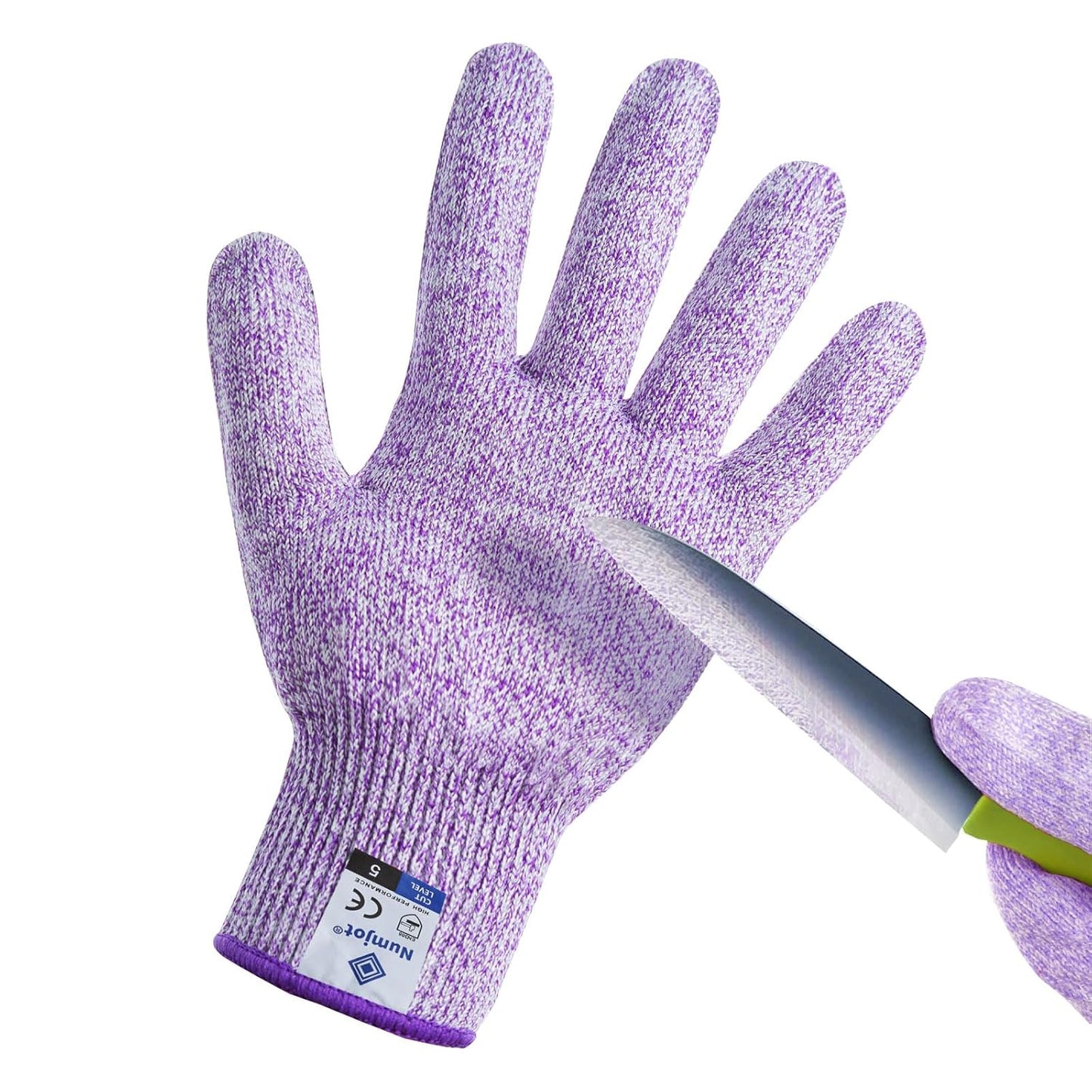 Cutting Gloves,3 Pairs Food Grade Level 5 Protection, Safety Kitchen Cut Gloves for Oyster Shucking, Fish Fillet Processing, Mandolin Slicing, Meat Cutting and Wood Carving(Gray-Large)