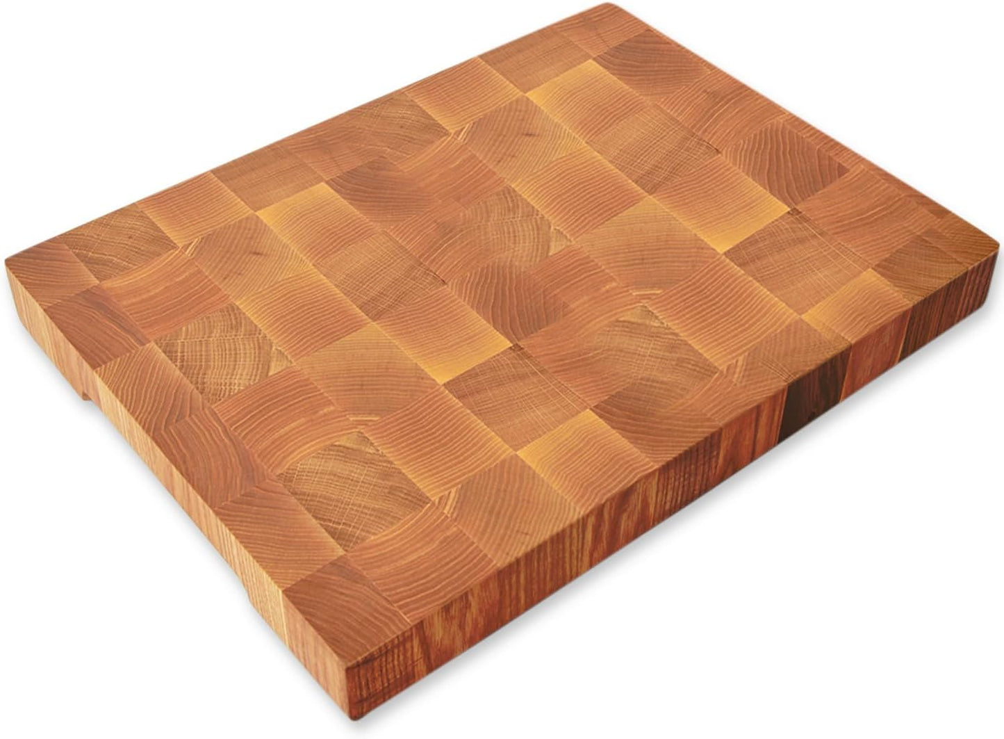 Wooden Cutting Board for Kitchen - End Grain Oak Wood 16 x 12 in