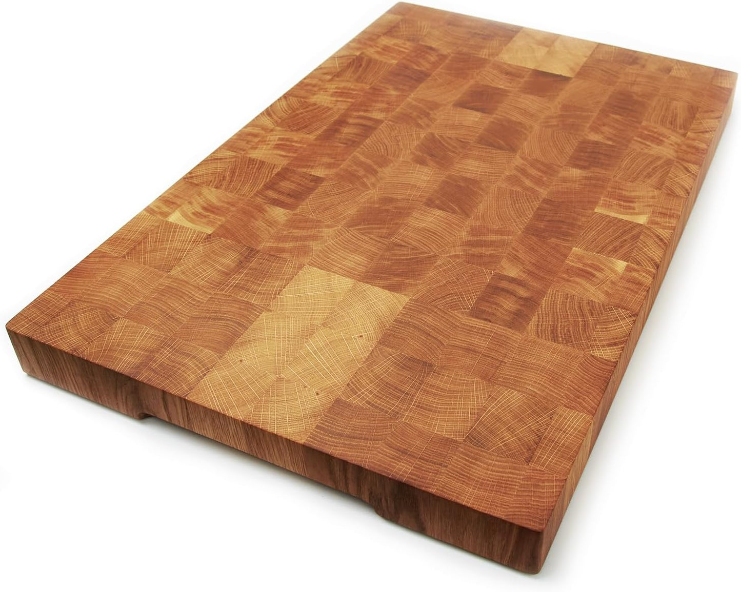 Wooden Cutting Board for Kitchen - End Grain Oak Wood 16 x 12 in