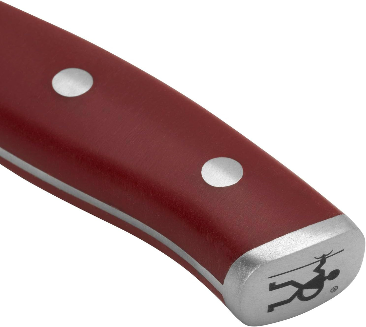 Forged Accent Razor-Sharp Steak Knife Set of 4, Red, German Engineered Knife Informed by over 100 Years of Mastery