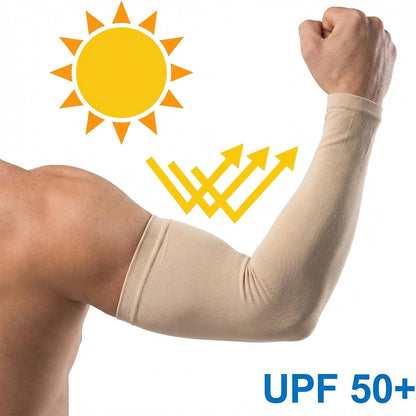 2 Pair Arm Covers for Women, UV Sleeves for Men, Cooling Sun Protection Sleeves, UPF 50 Arm Compression Sleeves Men,Compression Arm Sleeve for Outdoor Work, Sports, Men & Women
